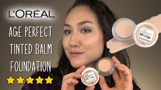 LOreal TINTED FACE BALM Foundation  Wear Test amp Review [upl. by Anilecram]