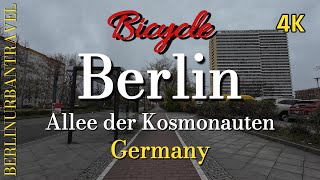 Berlin  Alle der Kosmonauten 🇩🇪 Bike Ride  Germany 4K [upl. by Lesig]