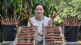 How To Make Grilled Pork Skewers Goes to market sell  Take care of the farm garden [upl. by Gwenore332]