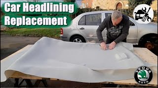 Car headlining roof liner replacement [upl. by Tallou]