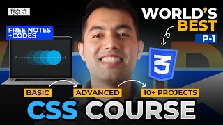 Complete CSS Tutorial for Beginners in Hindi 🎓 Free Notes amp Codes  Part 1 [upl. by Eidak]