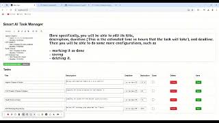 Smart AI Task Manager Project  Innovate Hacks 20 [upl. by Treva]