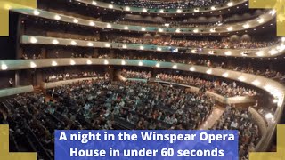 A night in the Winspear Opera House in under 60 seconds [upl. by Notneiuq]