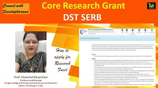 CRG Core Research Grant EMR of DST SERB  Research grant [upl. by Repmek759]