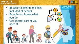 UNCRC Article 23 children with a disability [upl. by Erot]