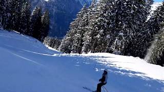 Skiing 2019 in Pinzolo red piste 107 full run [upl. by Goran157]