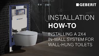 Installation HowTo Installing a Geberit system in a 2x4 wall [upl. by Moss]