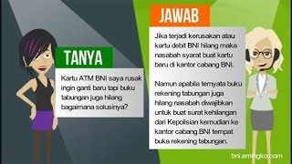 Kartu ATM BNI Rusak dan Buku Tabungan Hilang Bagaimana Solusinya [upl. by Netsua]