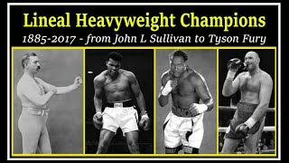 A brief chronology of lineal heavyweight champions [upl. by Kinnard]