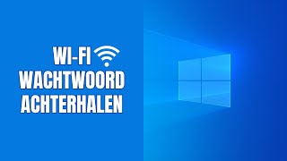 WiFi wachtwoord achterhalen in Windows 11 [upl. by Anilatac]