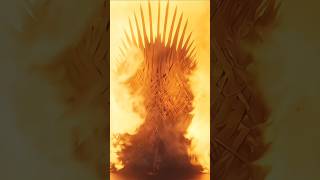 Dracarys burns the Iron Throne🔥 Iconicsceneshere shorts gameofthrones [upl. by Aicinet]