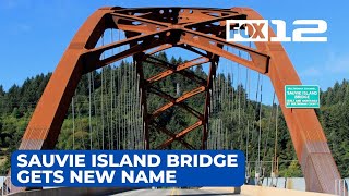 Sauvie Island Bridge renamed to honor Native Americans [upl. by Dimitris]