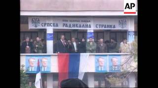 Croatia  Ultra Nationalist Seselj Visits Knin [upl. by Ashla]