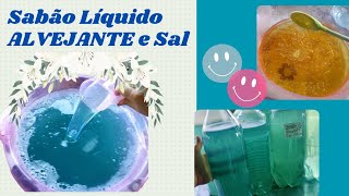 De Potassa Sódica😉 Sabão Líquido ALVEJANTE com Percarbonato  Sal🧂Limpa e protege Cores 🥰 [upl. by Dlnaod]