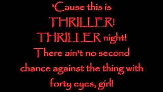 Michael Jacksons Thriller  6 minutes  Lyrics [upl. by Ivad]