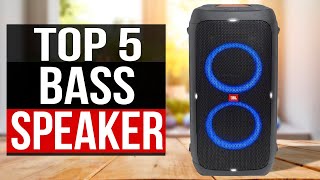 TOP 5 Best Bass Bluetooth Speaker 2024 [upl. by Esserac554]