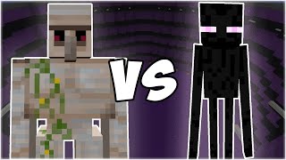 Iron Golem vs Enderman  Minecraft Mob Battle [upl. by Launam]