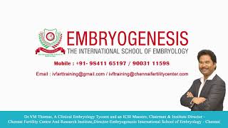 Handson IVF ART Embryology Training  DR VM Thomas Institute [upl. by Koralie]