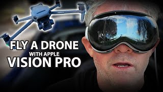 Flying a drone with Apple Vision Pro [upl. by Yenroc]