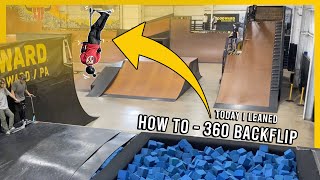 TODAY I LEARNED HOW TO 360 BACKFLIP AT WOODWARD [upl. by Au]