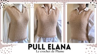 Comment faire un pull sans manches au crochet  Facile et économique  Toutes tailles  Modèle Elana [upl. by Portwin584]