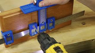 How to Use the Cabinet Hardware Jig Guide for Handles Knobs amp Pulls Installation Quick amp Easy Jig [upl. by Tana]