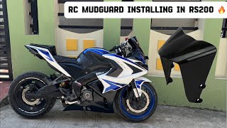 Ktm rc mudguard installation in RS200 👌🏻 Installation of rc mudguard rs200 [upl. by Yesnik]