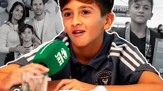 THIAGO MESSI dio su PRIMERA ENTREVISTA y sorprendió con estas RESPUESTAS 😧 [upl. by Annayar]