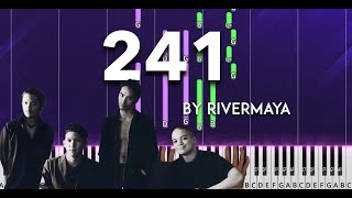 241 by Rivermaya piano cover  sheet music amp lyrics [upl. by Gennifer]