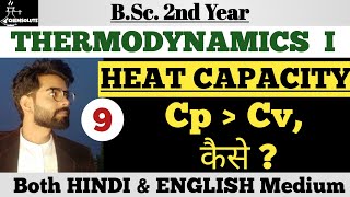 09 Heat Capacity Cp and Cv Thermodynamics BSc 2nd year Physical chemistry [upl. by Arriaes]