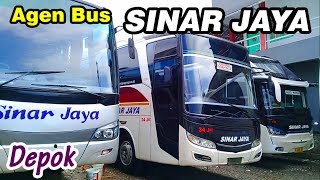 Inidia Agen Resmi Bus quotSINAR JAYAquot di JlMargonda Raya Depok [upl. by Ellehsram]