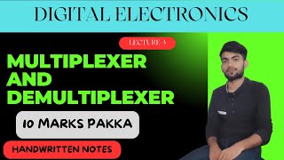 Multiplexer And Demultiplexer in digital electronics  JayCodingClasses [upl. by Boone]