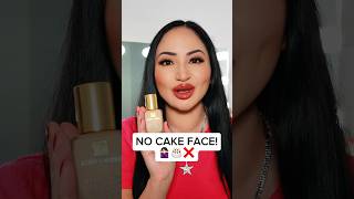 How to apply Estée Lauder Double Wear Foundation without looking cakey🎂🍰❌ makeuptips shorts [upl. by Yklam]