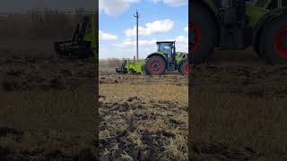 claas axion 940 с глубокорыхлителем [upl. by Eseer296]