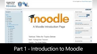 Part 1  Introduction to Moodle  An Online Classroom Moodle How To [upl. by Adneram696]