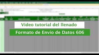 Tutorial Llenado de Formato de Envío 606  FormatosdeEnvío [upl. by Mad]