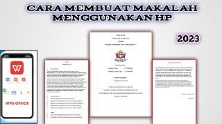 Cara Membuat Makalah Di Wps Office [upl. by Aikemal491]