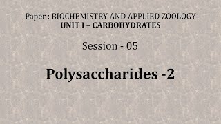 Biochemistry Session 05 heparin  chondroitin sulphate Hyluronic AcidGlucuronic acid [upl. by Mays]