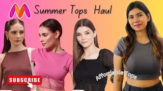 Myntra Summer Tops Haul 🌷🌻 Affordable Trending Tops [upl. by Raynata]