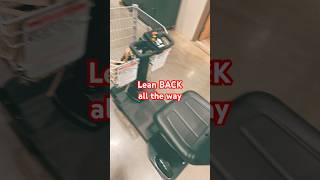 How to use handicap shopping car LEAN BACK Lowe’s Home Depot Menards Walmart [upl. by Idnew934]