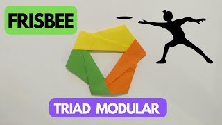 How To Make An FRISBEE  DIY TRIAD MODULAR style FRISBEE Potato Paper TOY ART [upl. by Carolynne]