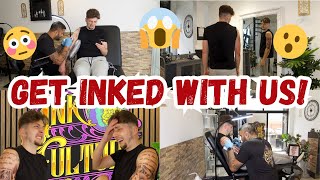 Come with us to get Toms 3rd Tattoo He got what 😱 [upl. by Nolrak]