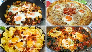 👍Descubre Cuatro Cenas Fáciles y Deliciosas con Huevos 🥚 [upl. by Adiela]