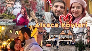 Fransa’nın en güzel köyleri Alsace köyleri turu  Noel pazarı  Eguisheim  Turckheim  Ribeauville [upl. by Nallad]