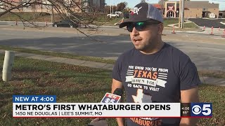 First of several KC metro Whataburgers opens in Lees Summit [upl. by Elahcim351]