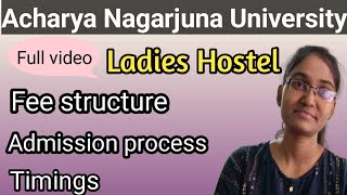 ANU Ladies Hostel Full videoacharya nagarjuna university rohi lifestylehostel [upl. by Onaivlis]