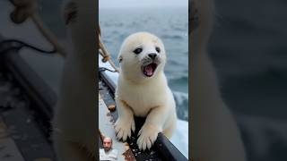 Cute seal baby rescue cute seal animals otter funny cuteanimals animal cutepet people [upl. by Yelnet]