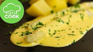 REZEPT Spargel mit Sauce Hollandaise  Schnell amp einfach 😉 [upl. by Aicnatsnoc515]