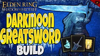 THE BEST Dark moon Greatsword Build  Elden ring [upl. by Enieledam572]