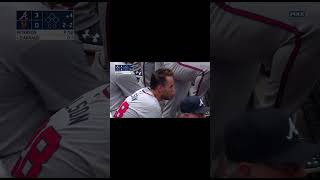 Austin Riley caught trying to tickle his teammates taint midgame 😭😭😭short baseball fyp funny [upl. by Lindberg]